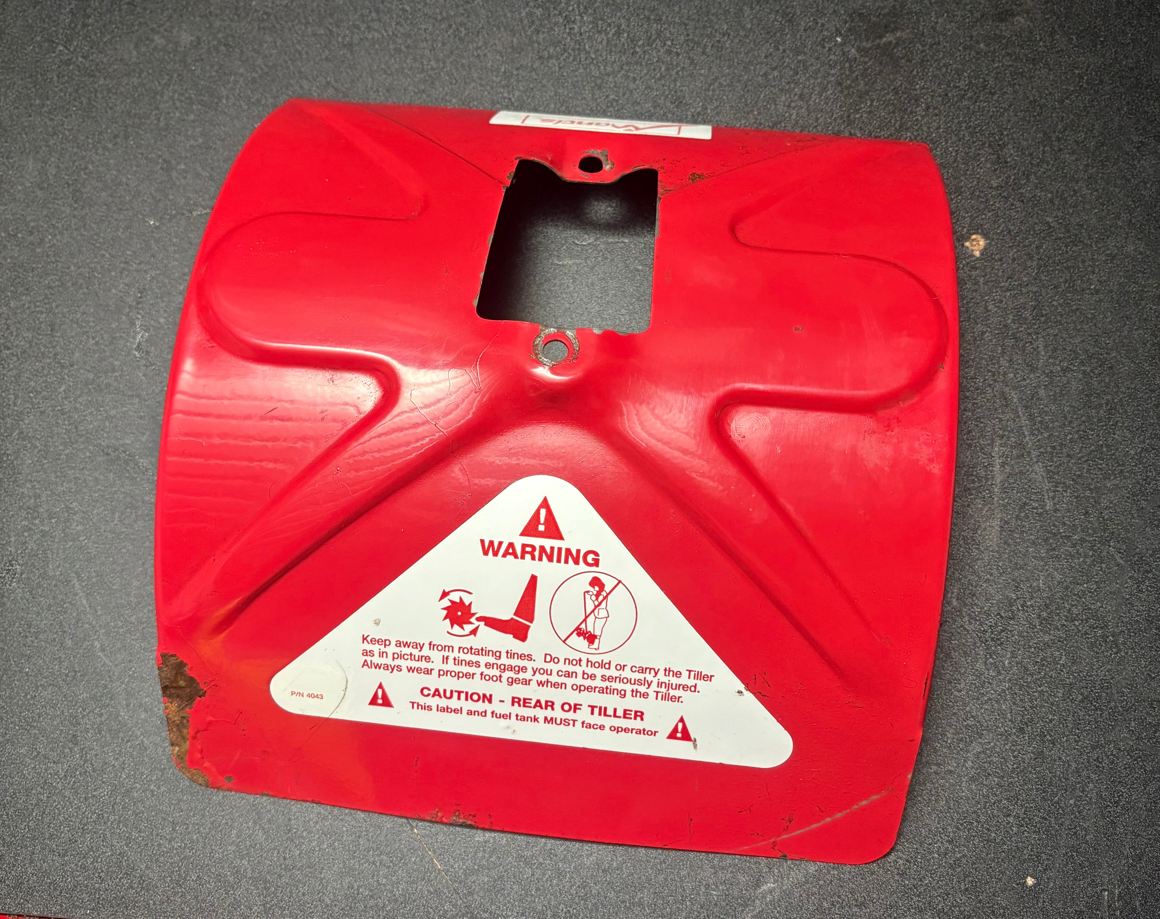 Mantis SV-4B Tiller Used Tine Guard - OEM Spare Part