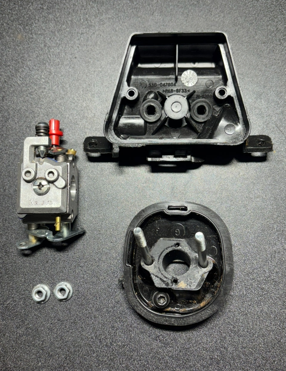 McCulloch Mac 335 Chain Saw Carb/Intake Assembly -Genuine Walbro Carb - OEM Spare Part - Used