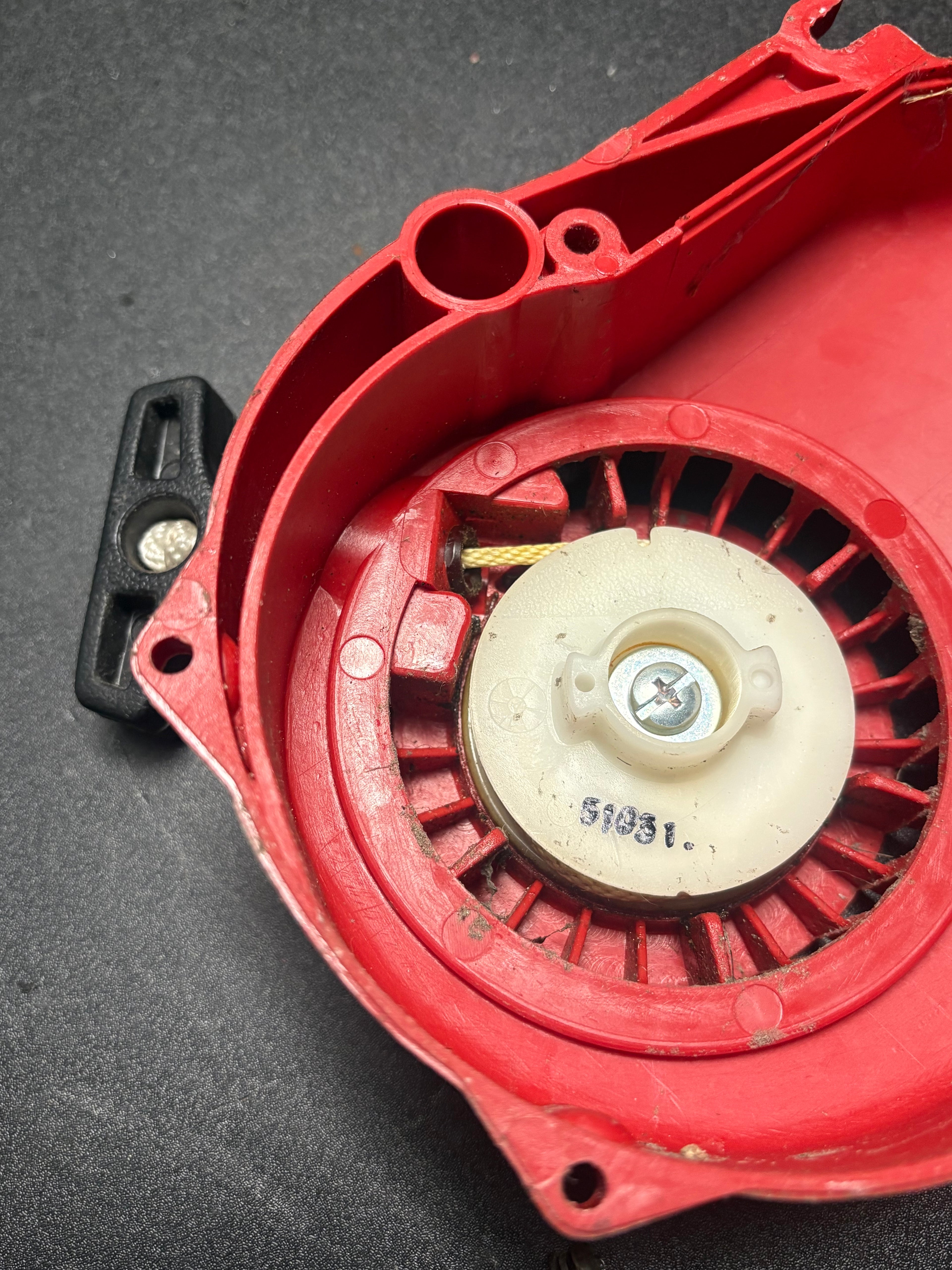 Mantis SV-4B Rotavator/Tiller Pull Start / Flywheel Cover Assembly - OEM Used Part