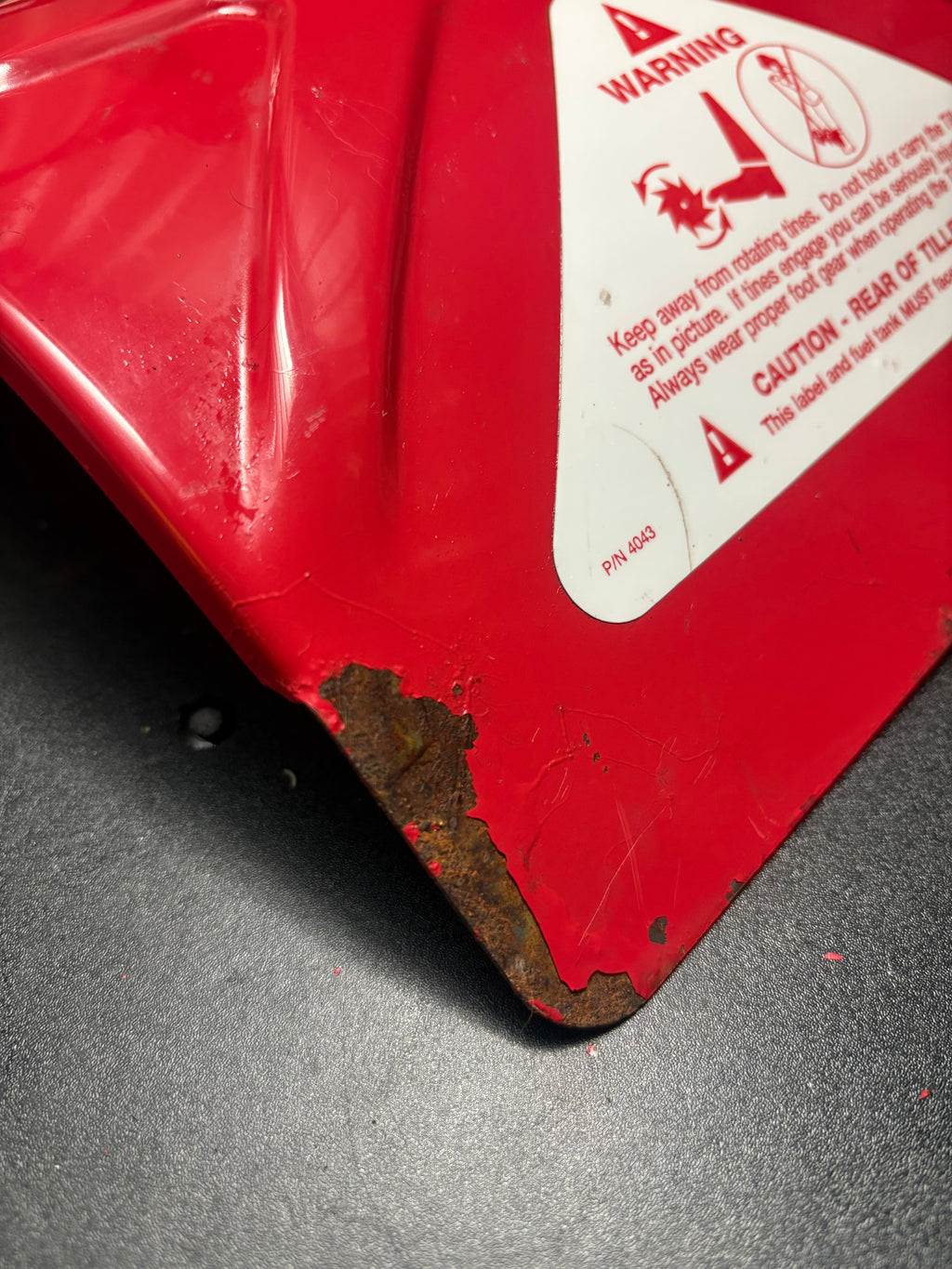 Mantis SV-4B Tiller Used Tine Guard - OEM Spare Part