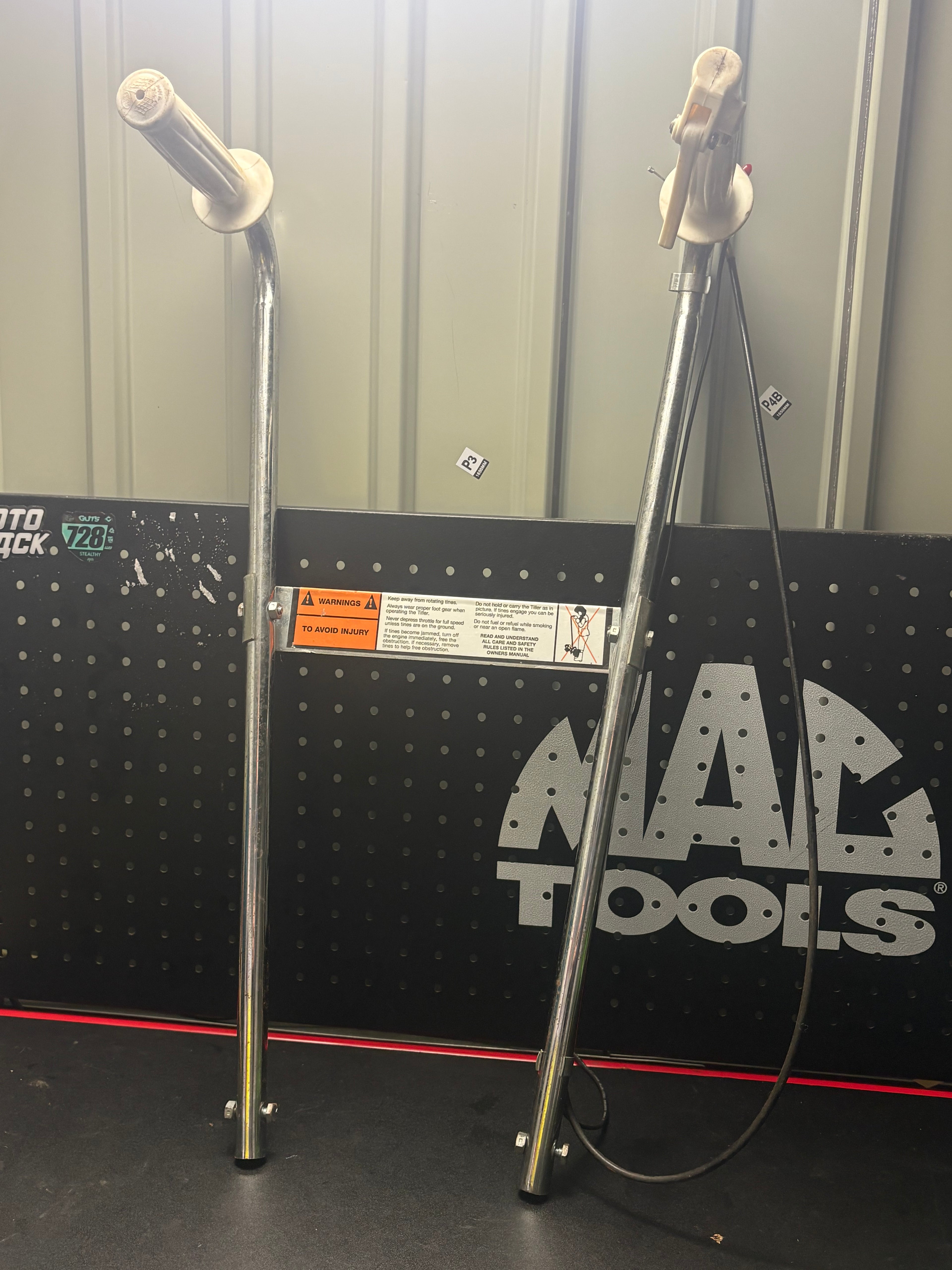 Mantis SV-4B Rotavator/Tiller Top Half Handle Bars - Throttle And Cable - Kill switch - Complete Assembly